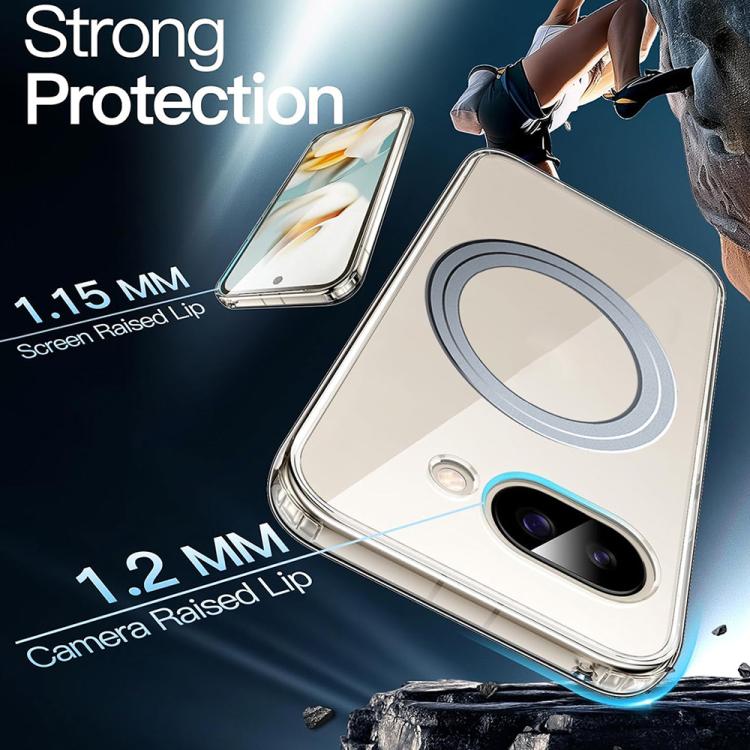For Google Pixel 9a Transparent Frosted MagSafe Phone Case