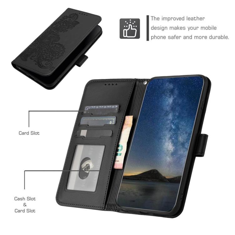 For Realme 16 5G Datura Flower Embossed Flip Leather Phone Case