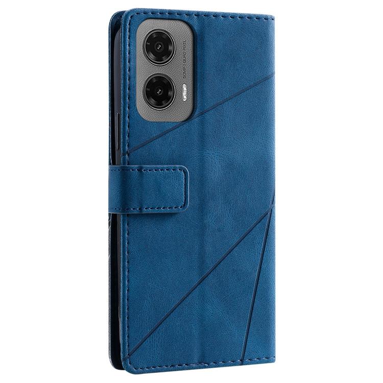 For Motorola Moto G35 Skin Feel Splicing Leather Phone Case