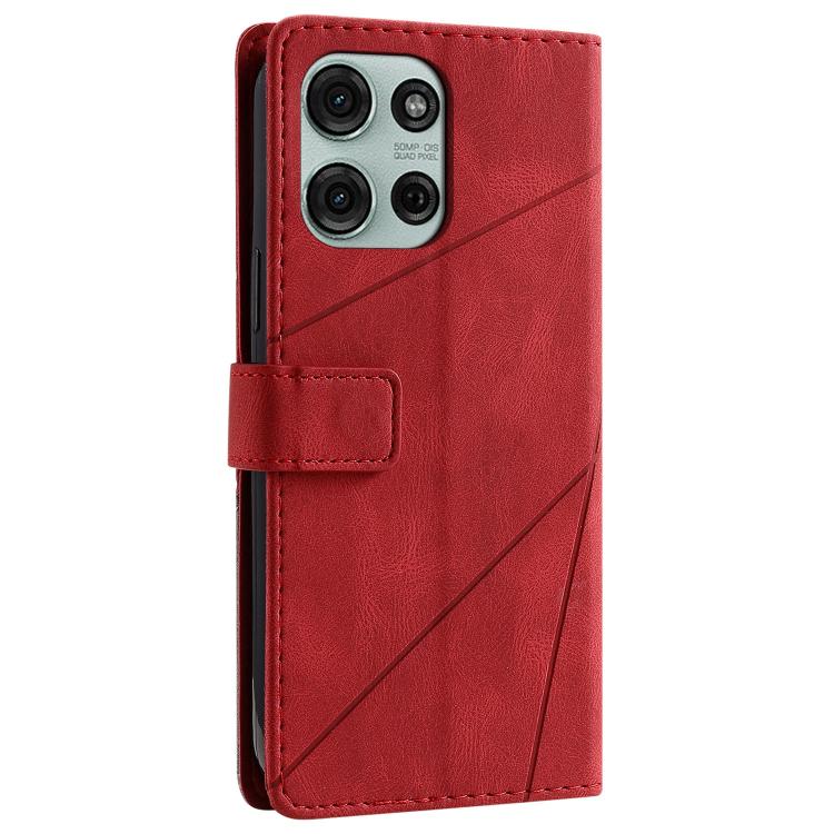 For Motorola Moto G75 5G Skin Feel Splicing Leather Phone Case