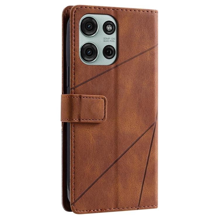 For Motorola Moto G75 5G Skin Feel Splicing Leather Phone Case