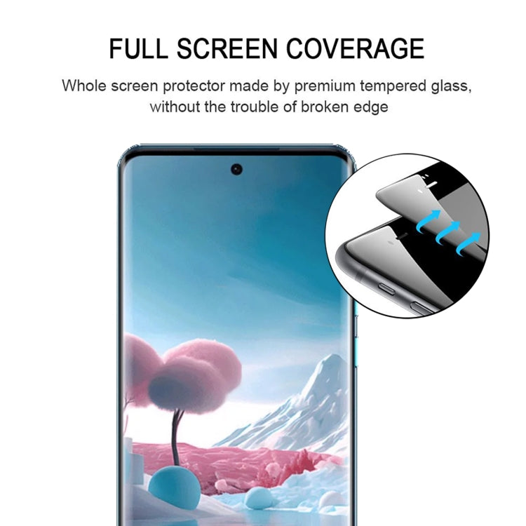 For Motorola Edge 40 Neo 25pcs Edge Glue 9H HD 3D Curved Edge Tempered Glass Film - Black