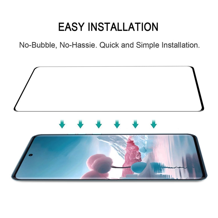 For Motorola Edge 40 Neo 25pcs Edge Glue 9H HD 3D Curved Edge Tempered Glass Film - Black
