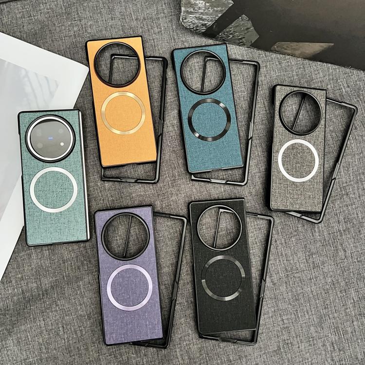 For vivo X Fold5 CD Magsafe Magnetic Cloth Texture Phone Case