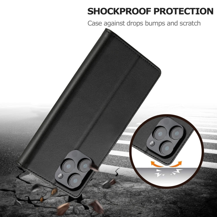 LC.IMEEKE Calf Texture Horizontal Flip Leather Case For iPhone 16 Pro Max