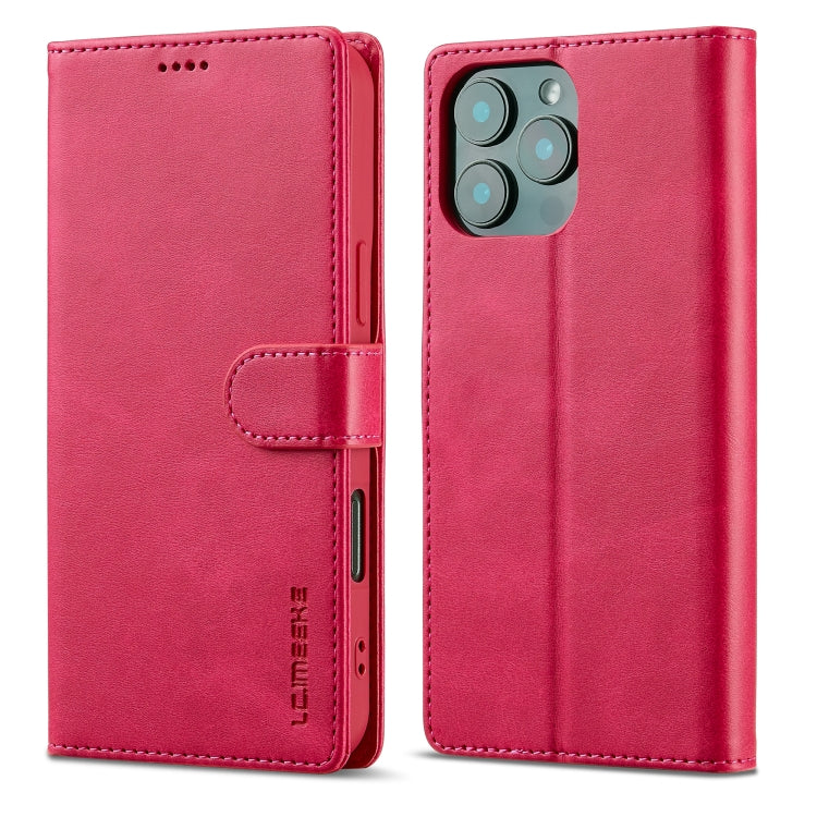LC.IMEEKE Calf Texture Horizontal Flip Leather Case For iPhone 16 Pro Max