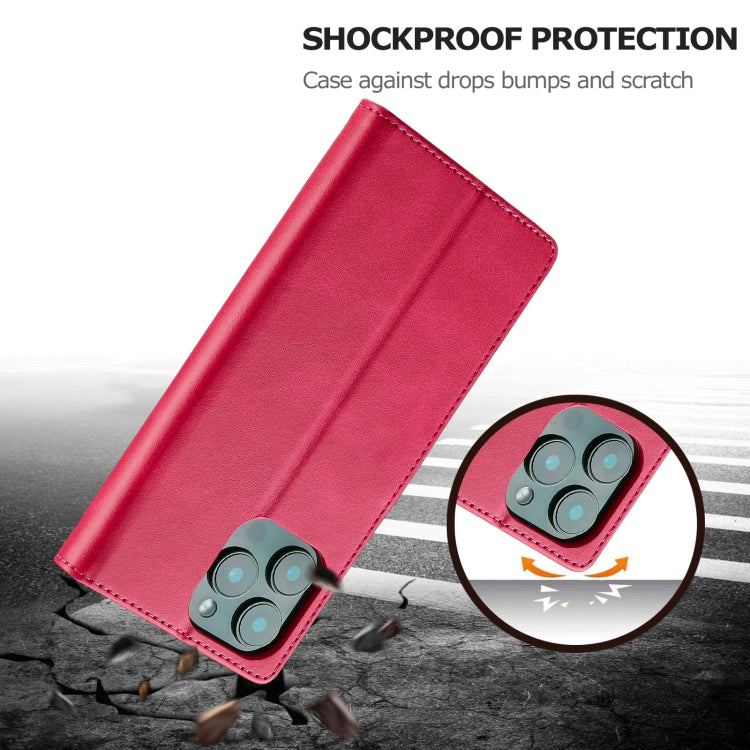 LC.IMEEKE Calf Texture Horizontal Flip Leather Case For iPhone 16 Pro Max