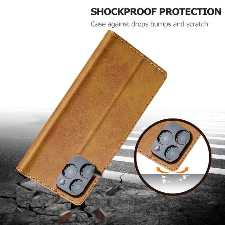 LC.IMEEKE Calf Texture Horizontal Flip Leather Case For iPhone 16 Pro Max
