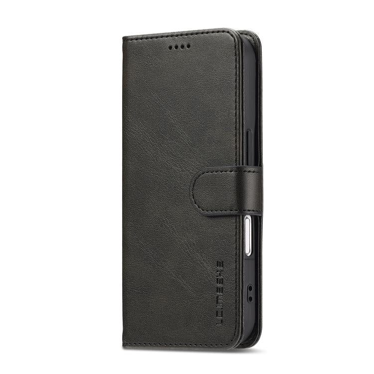 LC.IMEEKE Calf Texture Horizontal Flip Leather Case For iPhone 17