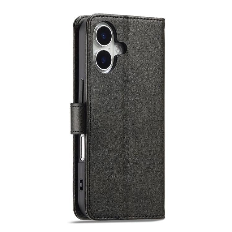 LC.IMEEKE Calf Texture Horizontal Flip Leather Case For iPhone 17