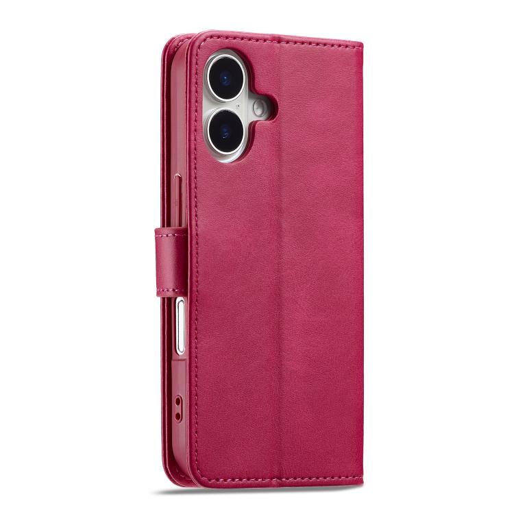 LC.IMEEKE Calf Texture Horizontal Flip Leather Case For iPhone 17