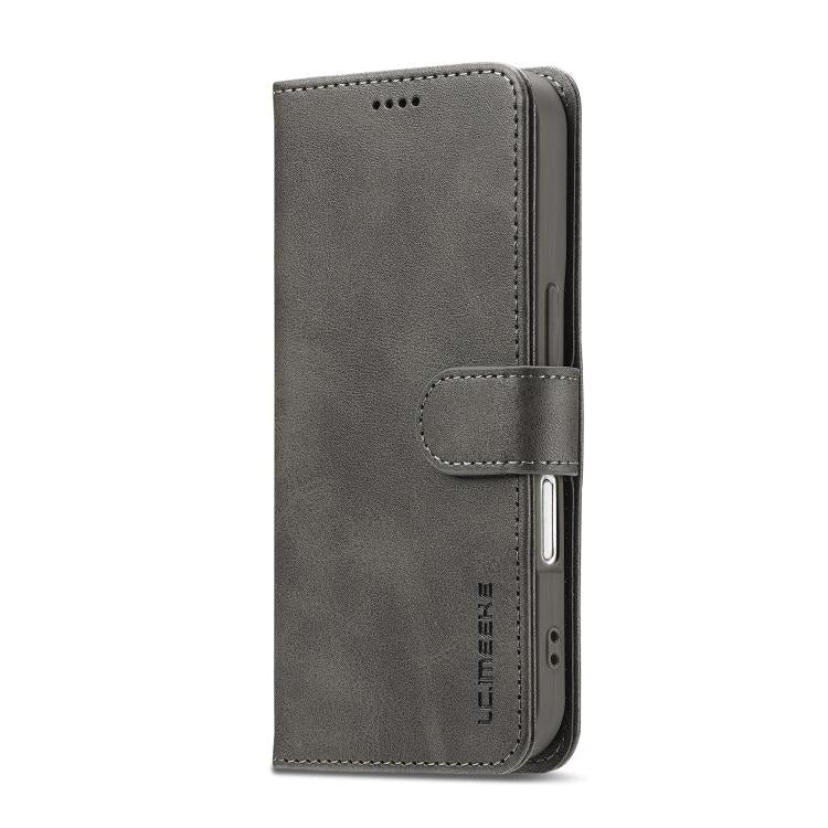 LC.IMEEKE Calf Texture Horizontal Flip Leather Case For iPhone 17