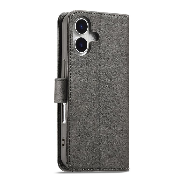 LC.IMEEKE Calf Texture Horizontal Flip Leather Case For iPhone 17