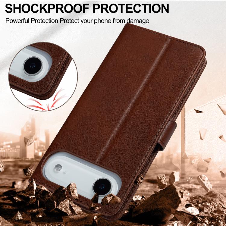 LC.IMEEKE Calf Texture Horizontal Flip Leather Case For iPhone Air