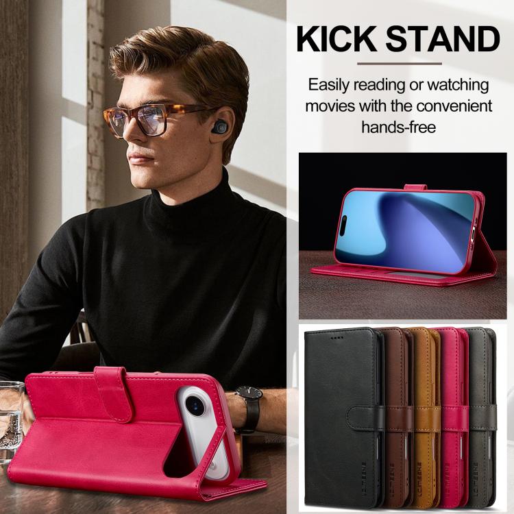 LC.IMEEKE Calf Texture Horizontal Flip Leather Case For iPhone Air