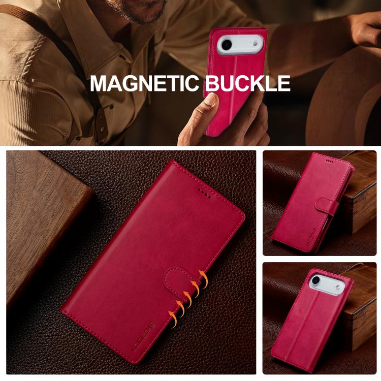 LC.IMEEKE Calf Texture Horizontal Flip Leather Case For iPhone Air