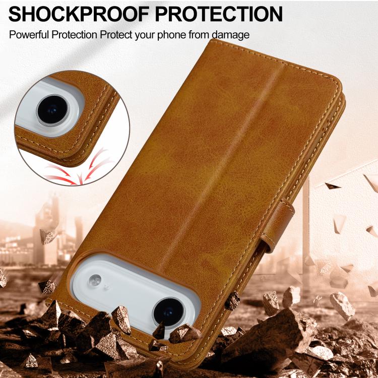 LC.IMEEKE Calf Texture Horizontal Flip Leather Case For iPhone Air