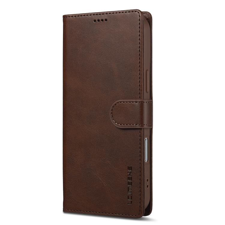 LC.IMEEKE Calf Texture Horizontal Flip Leather Case For iPhone 17 Pro