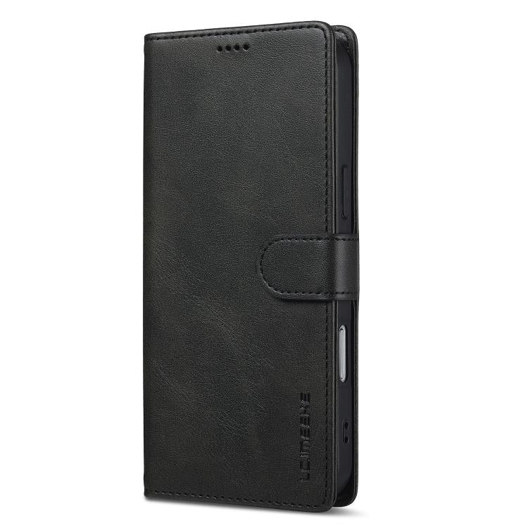 LC.IMEEKE Calf Texture Horizontal Flip Leather Case For iPhone 17 Pro