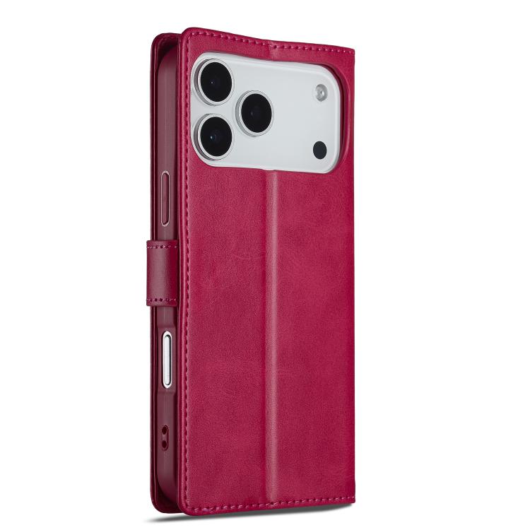 LC.IMEEKE Calf Texture Horizontal Flip Leather Case For iPhone 17 Pro Max