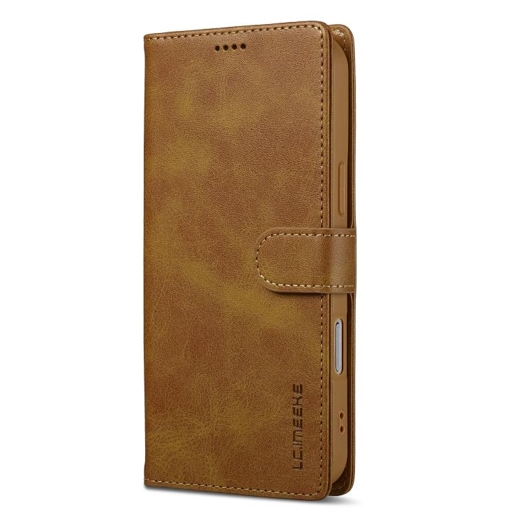 LC.IMEEKE Calf Texture Horizontal Flip Leather Case For iPhone 17 Pro Max