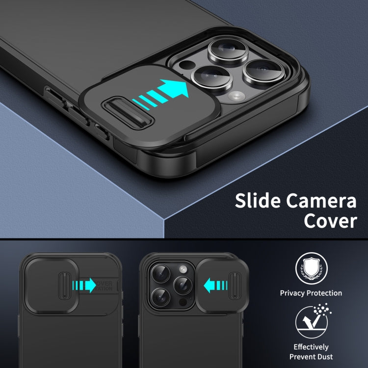 For iPhone 16 Sliding Camshield TPU + PC Phone Case