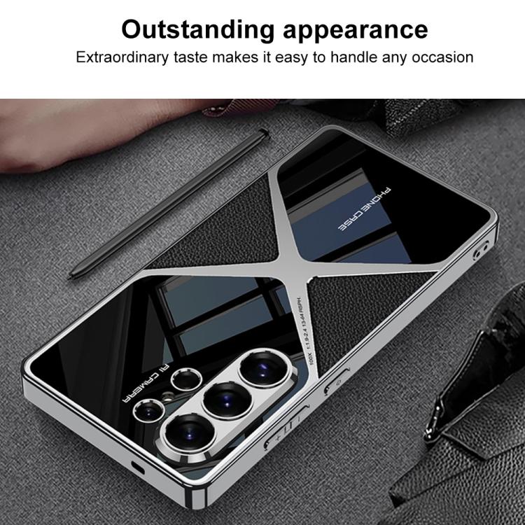 For Samsung Galaxy S26 Ultra 5G GKK Leather Electroplating Supersonic Speed Shockproof Phone Case