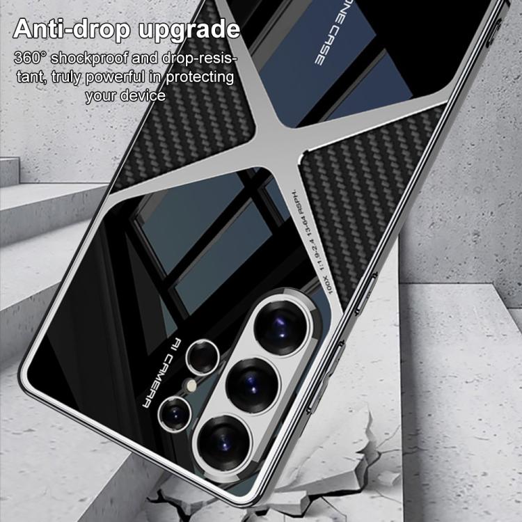 For Samsung Galaxy S26 Ultra 5G GKK Leather Electroplating Supersonic Speed Shockproof Phone Case