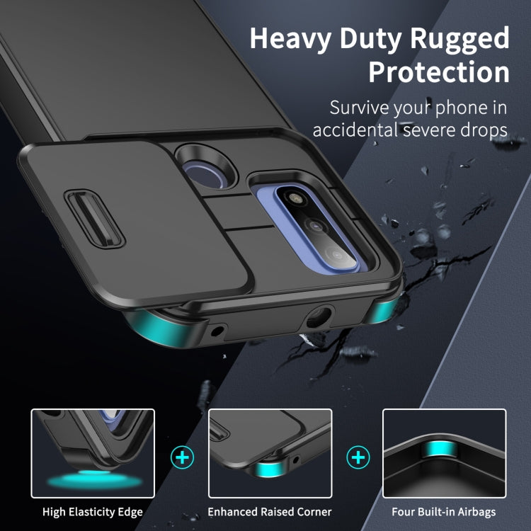 For Motorola Moto G Power 2022 Sliding Camshield TPU + PC Phone Case