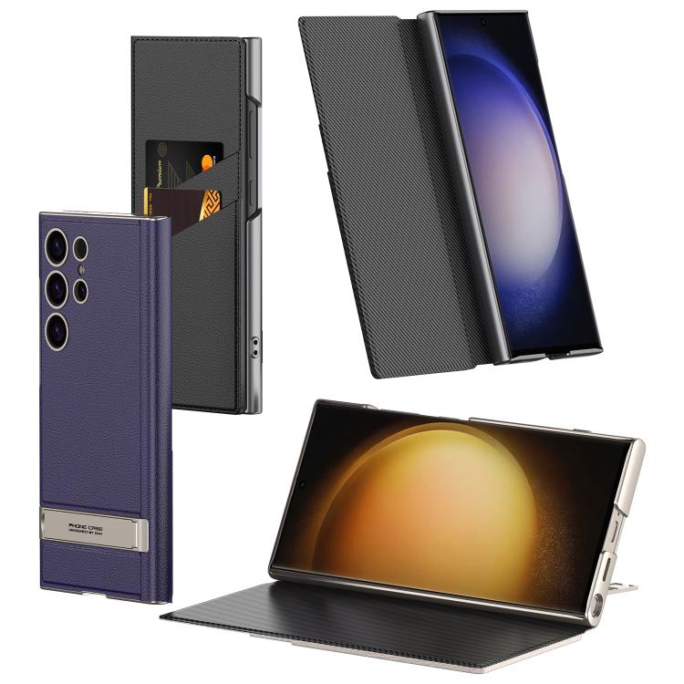 For Samsung Galaxy S25 Ultra 5G GKK Triumph Ultra-Thin Flip Leather Case without Pen