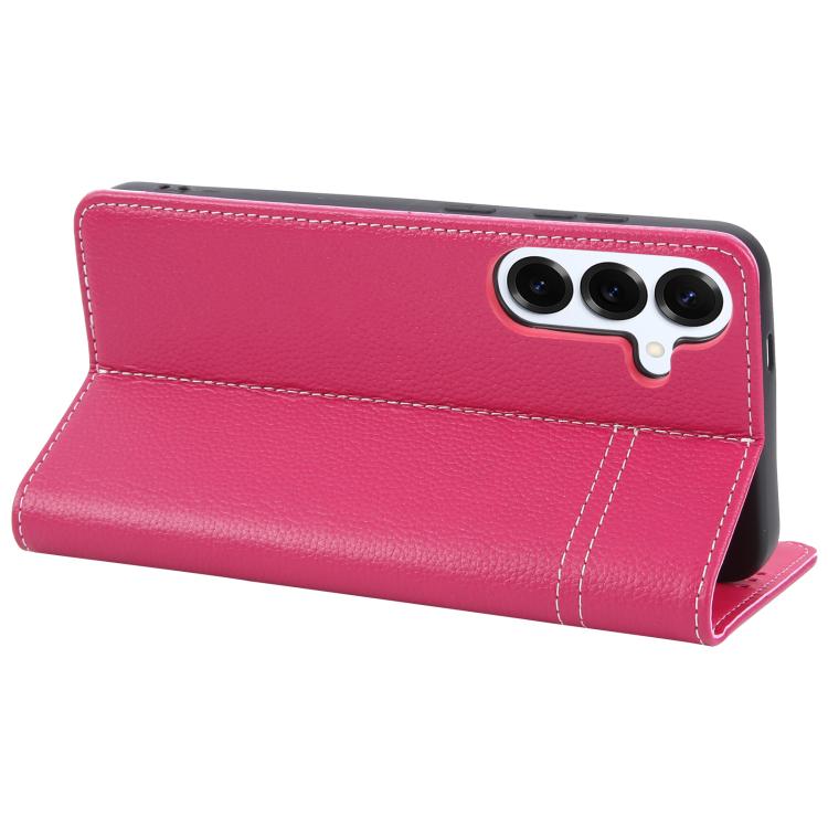 For Galaxy S25 5G GEBEI Top-grain Horizontal Flip Leather Phone Case