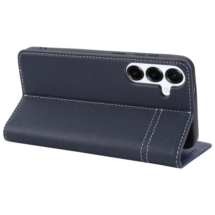 For Galaxy S25 5G GEBEI Top-grain Horizontal Flip Leather Phone Case