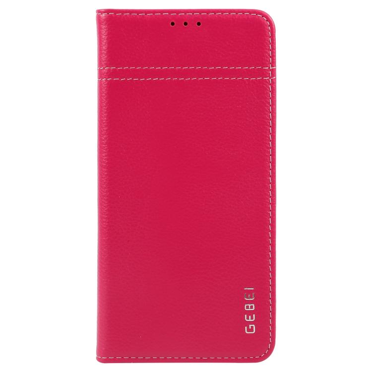 For Galaxy S26 5G GEBEI Top-grain Horizontal Flip Leather Phone Case