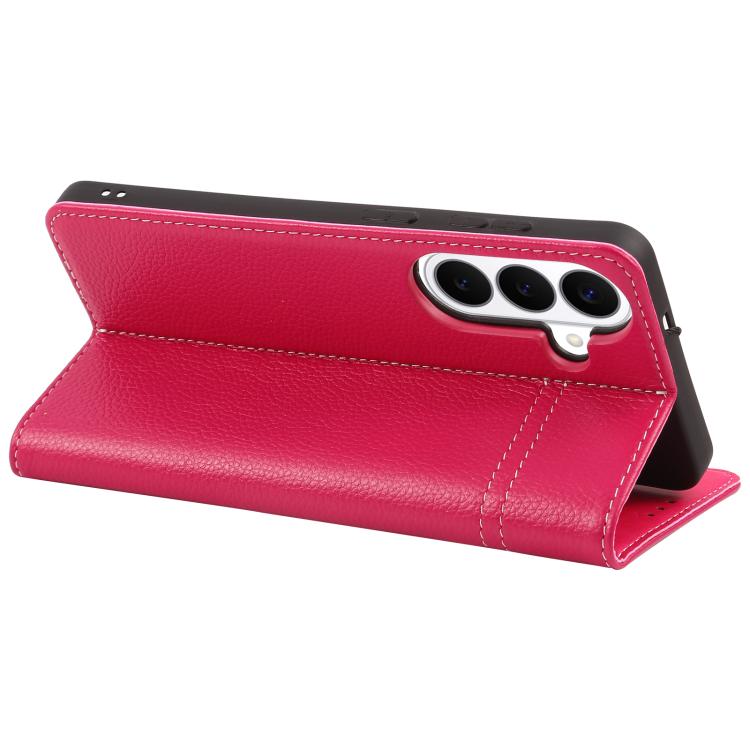 For Galaxy S26 5G GEBEI Top-grain Horizontal Flip Leather Phone Case