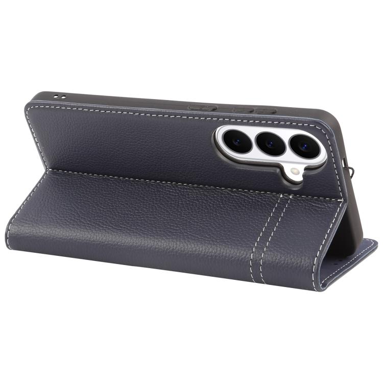 For Galaxy S26 5G GEBEI Top-grain Horizontal Flip Leather Phone Case