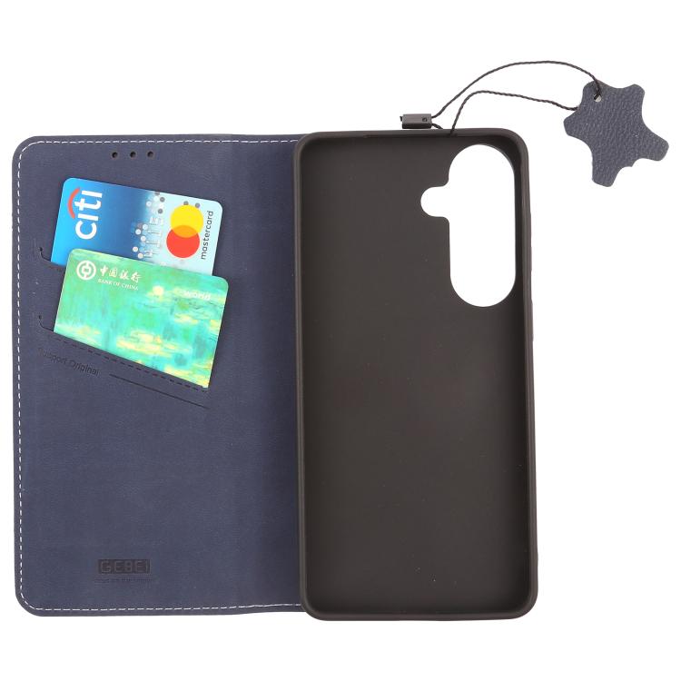 For Galaxy S26 5G GEBEI Top-grain Horizontal Flip Leather Phone Case