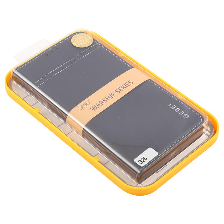 For Galaxy S26 5G GEBEI Top-grain Horizontal Flip Leather Phone Case