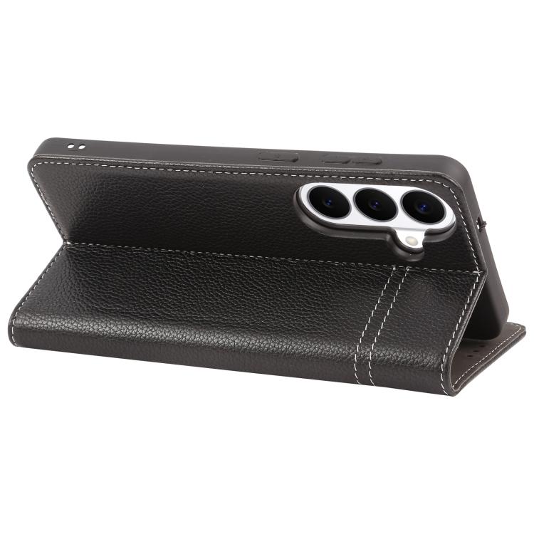For Galaxy S26 5G GEBEI Top-grain Horizontal Flip Leather Phone Case