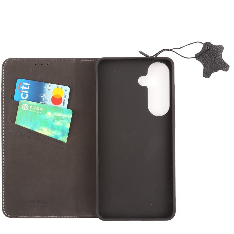 For Galaxy S26 5G GEBEI Top-grain Horizontal Flip Leather Phone Case