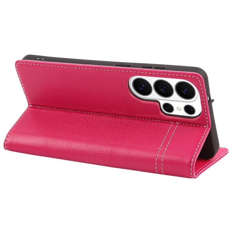 For Galaxy S26 Ultra 5G GEBEI Top-grain Horizontal Flip Leather Phone Case