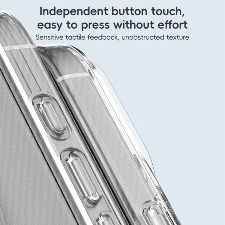 For iPhone 16 Pro Max ZGA Clear TPU Shockproof Phone Case - Transparent