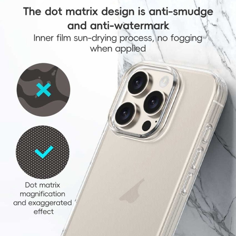 For iPhone 16 Pro ZGA Clear TPU Shockproof Phone Case - Transparent