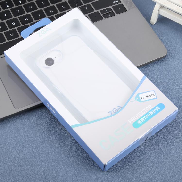 For iPhone 17e / 16e ZGA Clear TPU Shockproof Phone Case - Transparent