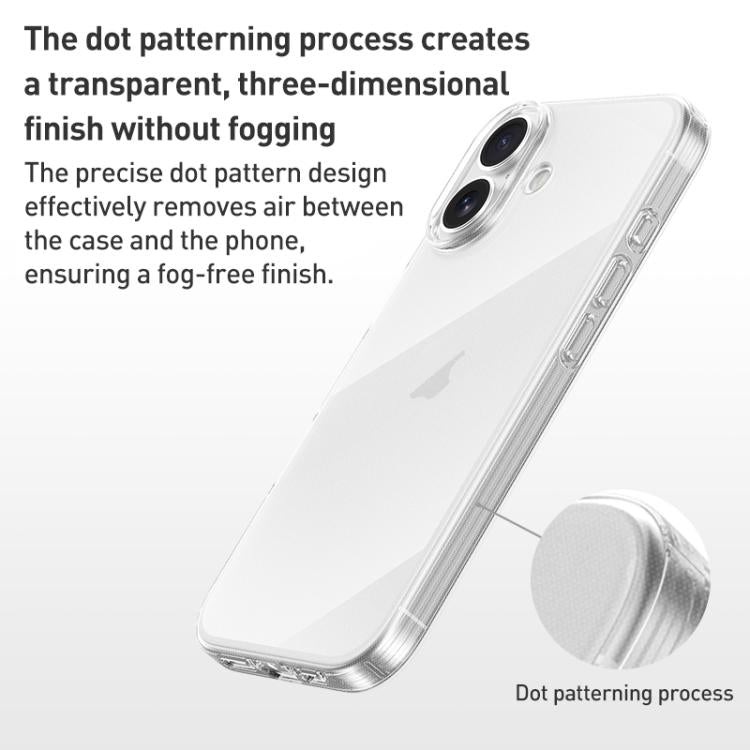 For iPhone 17 Pro Max ZGA Clear TPU Shockproof Phone Case - Transparent