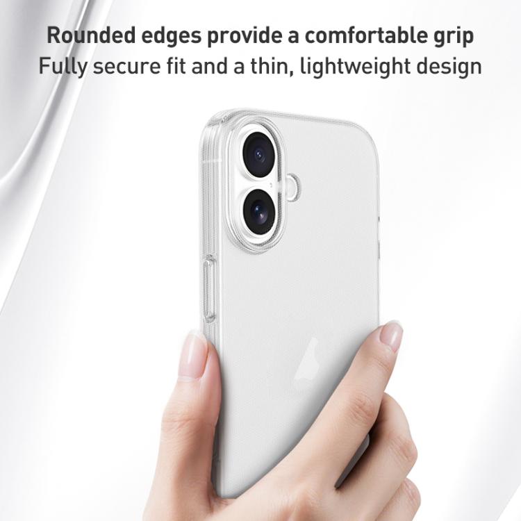 For iPhone 17 Pro ZGA Clear TPU Shockproof Phone Case - Transparent