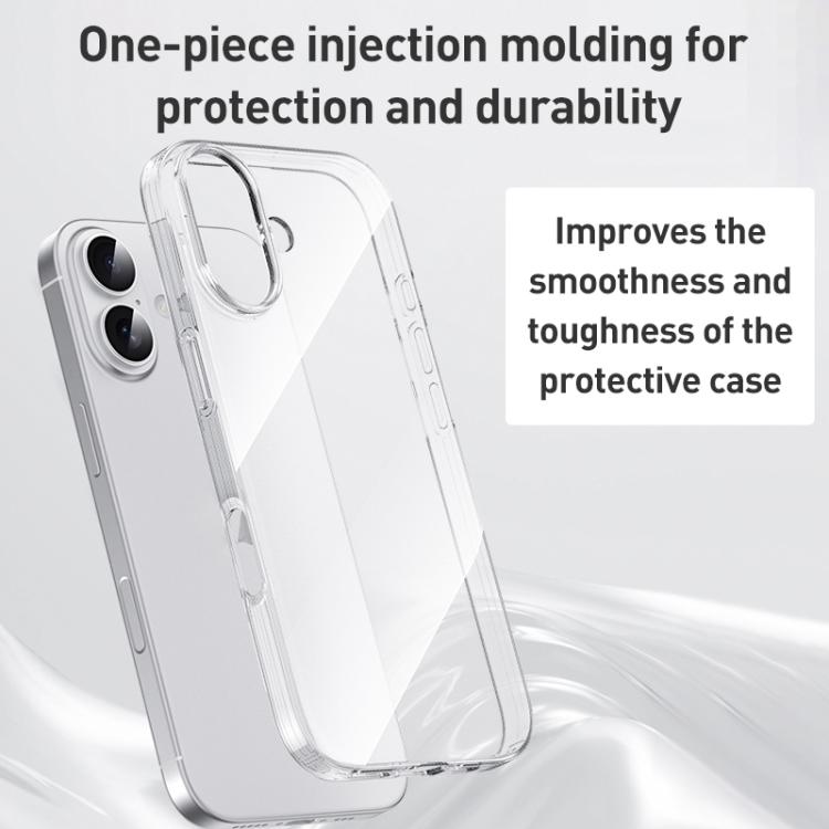 For iPhone 17 Pro ZGA Clear TPU Shockproof Phone Case - Transparent