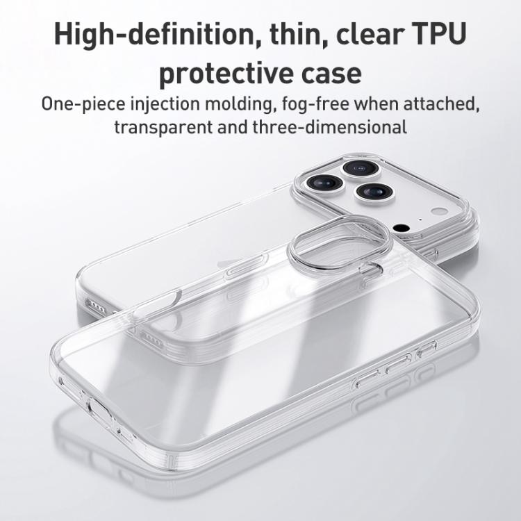 For iPhone 17 ZGA Clear TPU Shockproof Phone Case - Transparent