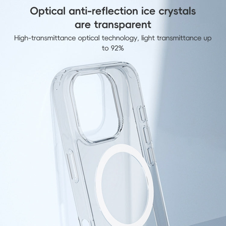 For iPhone 16 Plus ZGA Magsafe Clear PC Hybrid TPU Phone Case - Transparent