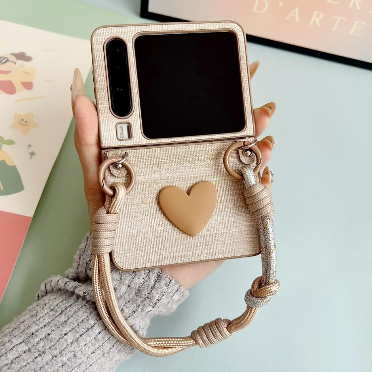 For Huawei Pura X Illusory Color Leather Texture PC Phone Case with Color Strap
