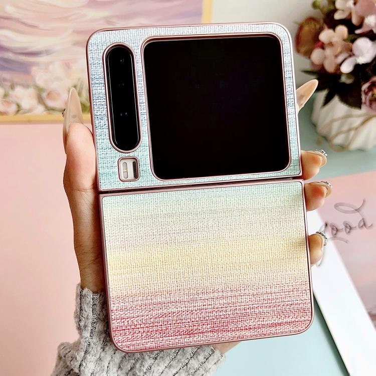 For Huawei Pura X Illusory Color Leather Texture PC Phone Case